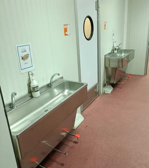 Washbasins and Washing / Sanitization Stations at Euroavicola